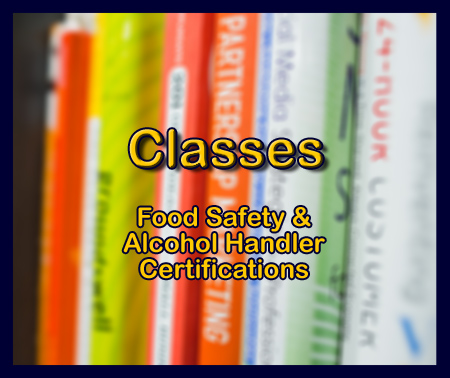 Between the Buns offers classes for Certified Professional Food Handlers and Alcohol Handlers Certifications.